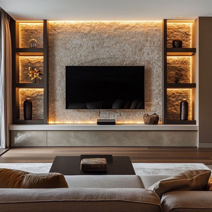 تركيب ديكور تلفزيون في الرياض بتصاميم راقية